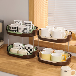 Organizador Multifuncional de Plástico para Encimera de Cocina, Estante de Almacenamiento para Especias, Soporte para Tazas - Product Image 5