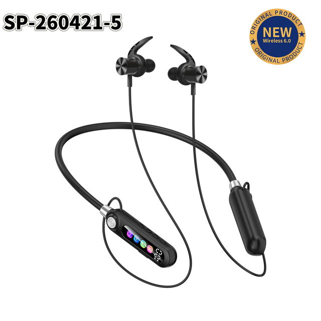 Wireless Neckband Headphones Bluetooth 6.0 Sport Earphones HiFi Super Bass Magnetic Neckband Earbuds