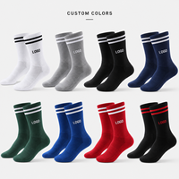 Chaussettes de sport personnalisées avec logo, chaussettes de sport respirantes et rembourrées pour la course à pied, la salle de sport et l'entraînement