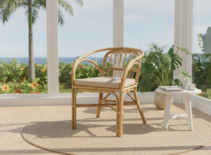 Fauteuil modulaire capitonné en rotin Dolvio, confortable et élégant, pour salon, chambre, bar à domicile, salle à manger - Product Image 5