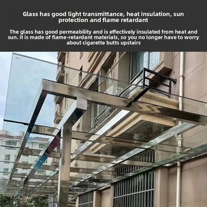 Công ty mái hiên nhiều lớp kính sunroom phòng kính thép không gỉ hợp kim nhôm kính cường lực ánh sáng thiết kế sang trọng Trung Quốc - Product Image 4