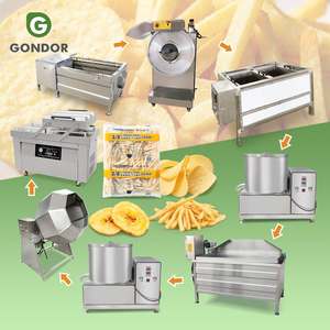 Máquina de Producción de Papas Fritas Semiautomática a Pequeña Escala, Línea de Producción de Papas Fritas Francesas - Product Image 1