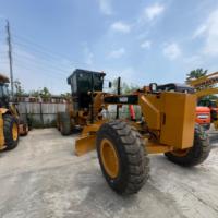 Niveleuse à moteur CAT 140H d'occasion, Caterpillar 140H d'origine, matériel de construction routière à vendre