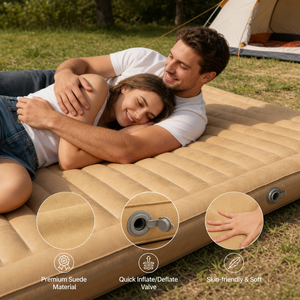 <span class=keywords><strong>Matelas</strong></span> <span class=keywords><strong>Gonflable</strong></span> Transfrontalier Portable pour Camping, Lit d'Appoint en Velours Suede DL24K Simple Bleu 186cm - Product Image 4