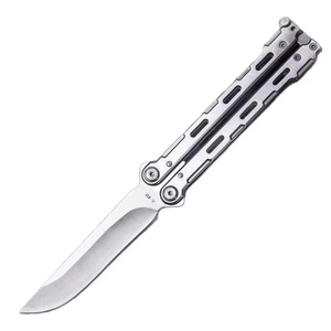 Coltello da Allenamento a Farfalla con Lama in Acciaio non Affilata Personalizzato e Disponibile Subito, Strumento per Addestramento Outdoor e Campeggio - Product Image 5