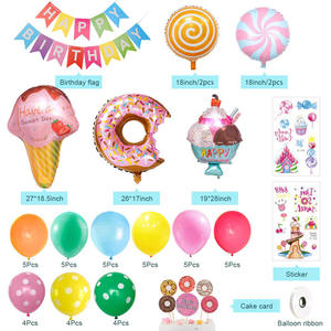 Globos para decoración de feliz cumpleaños, suministros de fiesta de cumpleaños, <span class=keywords><strong>confeti</strong></span> de oro rosa, cartel de cumpleaños, globos de estrellas - Product Image 2