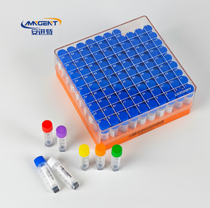 AMNGENT 3-en-1 2d Flacons Cryogéniques Tube 0.5ml 1.0ml 1.5ml 2.0ml 5.0ml Tolérance-192 ℃ -121 ℃ Tri Code Flacons Cryogéniques Tube - Product Image 1