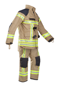 Ensemble de combinaison de pompier NOMEX haute performance Fangzhan |   Équipement d'urgence ignifuge, imperméable et résistant à la chaleur Jaune/Bleu foncé - Product Image 5