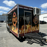 Remolque de Comida en Venta, Camión de Comida Móvil Totalmente Equipado, Remolque para Pizza, Café y Helados, Carrito de Hot Dogs, Listo para DOT y CE
