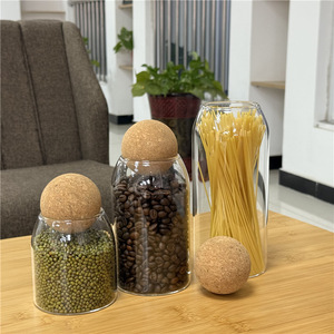 手作り3個食品グレードガラス保存瓶セットキッチンスパイス用ギフトボックス付き - Product Image 4
