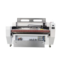 Anpassen Lasers chneid maschine CNC Stoff Teppich Kleidung Polyester T-Shirt Doppelkopf Auto Feeding 1820 1825 1830 1626