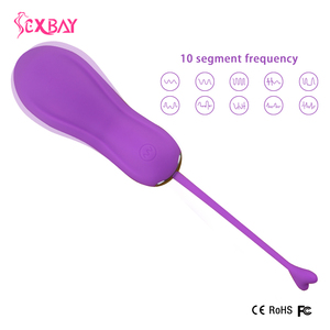 أحدث تصميم لعبة جنسية هزاز بيضاوي قوي القفز 10 سرعات تحكم عن بعد لاسلكي من SEXBAY تحفيز المناطق الحسّاسة - Product Image 4