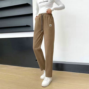 سروال رياضي غير رسمي للخصر والخصر والسراويل الرياضية بنطال رياضي من الصوفي بنطال رياضي من الصوفي مخصص بنطال كارجو للنساء طراز JXF003 مقاس 3XL-5XL - Product Image 4