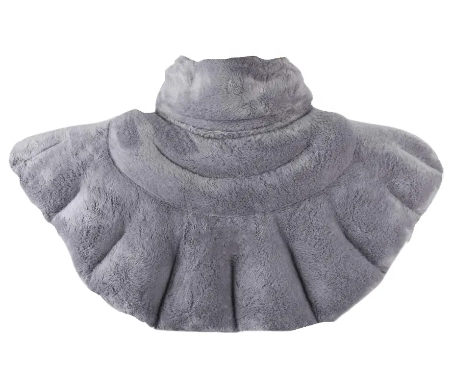 Almofada de aquecimento microondulável, envoltório para pescoço e ombros alívio da dor nas costas pacote quente com calor nevoeiro