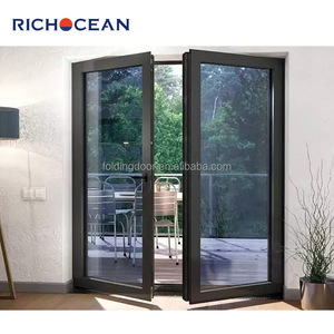 Pintu Geser Patio Ganda RICHOCEAN Hotel, Anti Badai, Aluminium, Kaca Tiga Lapis, Model Prancis - Product Image 3