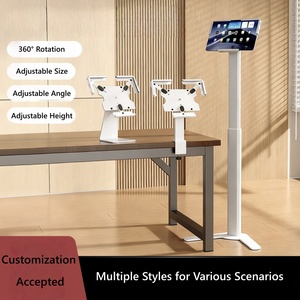 New phổ Chiều cao có thể điều chỉnh linh hoạt nghiêng xoay <span class=keywords><strong>Tablet</strong></span> tầng đứng cho iPad 7-15 inch - Product Image 6