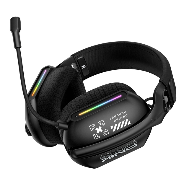 Onikuma Gt808 Tri-mode Gaming Headphones with Mic- V5.3 IPX-4 Waterproof Aviation Use Hi-Fi Sound for Desktop Computer
