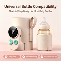 Pemanas Botol Susu Portabel Nirkabel, Promo! Dapat Diisi Ulang, Digital, untuk ASI, Cocok untuk Perjalanan