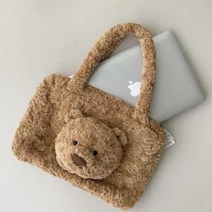 Bolsa de Mano con Cabeza de Oso Jc <span class=keywords><strong>Barcelona</strong></span>, Bolsa para Computadora, Nueva Bolsa de Felpa con Cabeza de Oso - Product Image 3