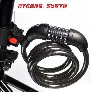 Antivol de vélo Tonyon Bike Lock TY566, câble en acier à combinaison 5 chiffres, pour vélo de route et VTT, antivol de sécurité - Product Image 3