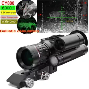 Monocular <span class=keywords><strong>de</strong></span> Visión Nocturna HENBAKER CY800 8x con Telémetro <span class=keywords><strong>de</strong></span> 1000M, 6000J, Impermeable, WIFI y Cálculo Balístico - Product Image 1