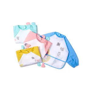 Bellabud baby clothes wholesale Long sleeve waterproof baby bandana drool bibs