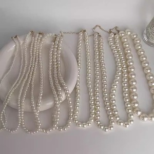 Collier élégant en perles de 6/7/8/9/12/14 mm, collier ras du cou vintage avec pendentif pour <span class=keywords><strong>femme</strong></span>, vente en gros - Product Image 2
