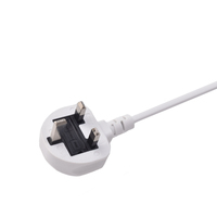 Enchufe británico europeo BS certificado Weilang enchufe retráctil cable de alimentación manguera carrete SJTW blanco fábrica personalizada 13A/15A Goma
