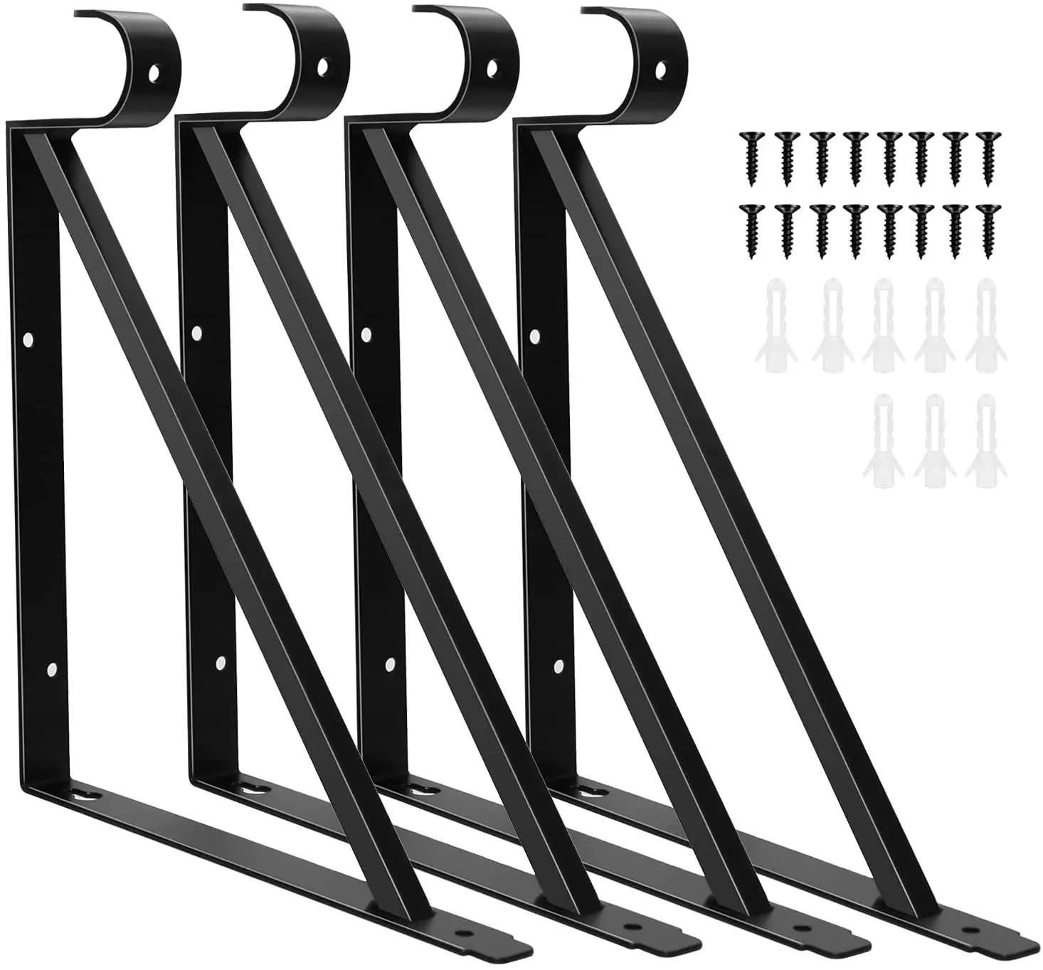 UTHCLO Supporto per Asta Appendiabiti in Acciaio Inox 304