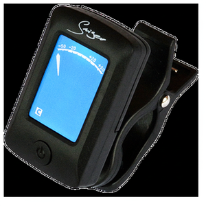 Clip de réglage numérique chromatique Stry pour guitare, basse, violon, ukulélé, batterie intégrée, finition mate, plastique - Product Image 1