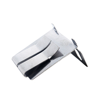 Máquina de estampado personalizada OEM, Clip de estampado plateado de aluminio de acero inoxidable con tira de fijación para accesorios industriales