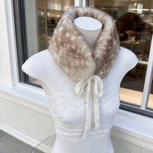 Bufanda con cuello de piel sintética para mujer, forro polar con puntos, calentador de cuello cálido, chal de invierno, diadema, orejeras - Proveedor mayorista OEM - Product Image 5