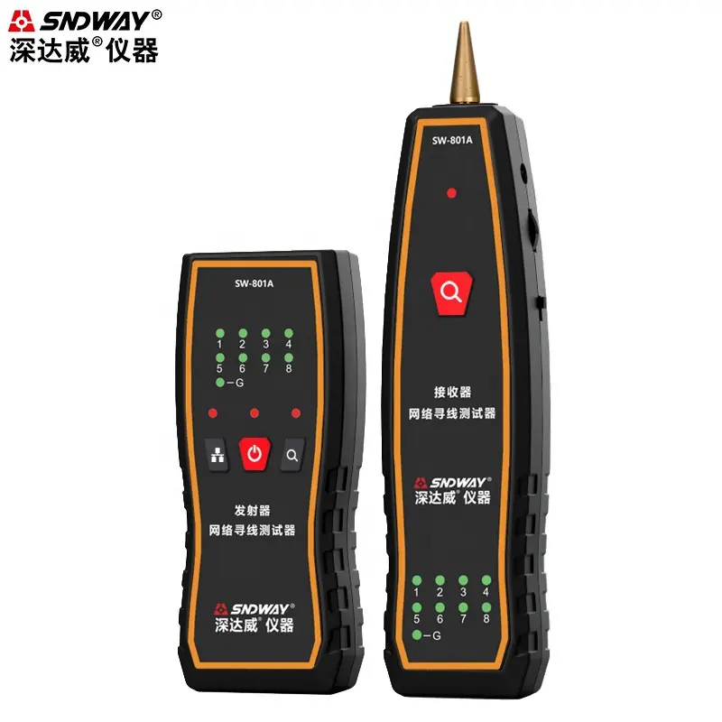 SNDWAY Multi-function RJ45 RJ11 Network Cable Tester Electric Wire Tracker Tracer Line Finder