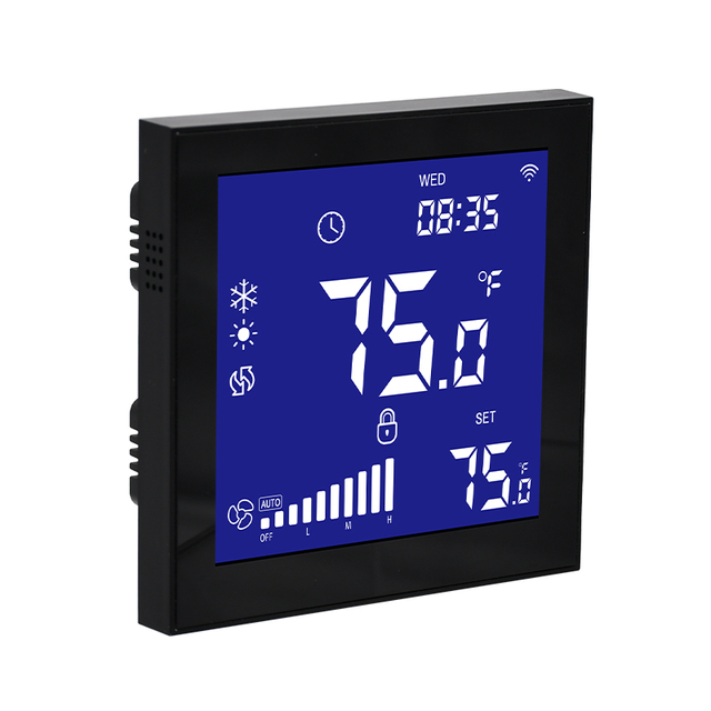 2 Pipe 4 Pipe Fan Coil Unit Heating Cooling and Ventilation 24V AC Smart Indoor Thermostat