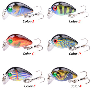 Esca Artificiale in Metallo a Forma di Pesce Gordo Dipinto, Mini Rock Fish 2.8cm/2g Realistico con Ami, per Pesca, Esportazione Transfrontaliera - Product Image 3
