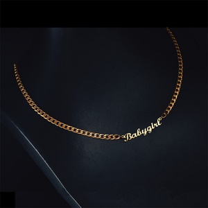 Accesorios de Moda Unisex, Joyería para Hombre y Mujer, Collar con Nombre Personalizado en Acero Inoxidable - Product Image 6
