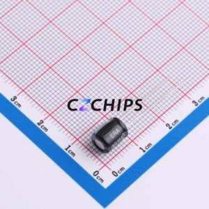 Condensateur électrolytique en aluminium ERA35V100M6X7 à montage traversant (THT), D6.3xL7mm 100uF 20% 35V 2.5mm - Product Image 2