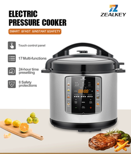 Cuisinière électrique à pression 9 en 1 avec boîtier en acier inoxydable 304 de 6 litres, écran LED, cuve intérieure antiadhésive en aluminium pour usage domestique - Product Image 2
