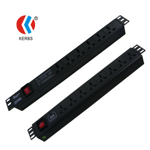 KERBS PDU Power Distribution Unit 220V Rack Mount Surge Protector SPD <b>Socket</b> With Indicator <b>Light</b> - Product Image 3