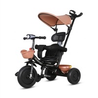Tricycle pour bébé Newport haut de gamme multifonctionnel en acier et plastique à 3 roues pour enfants de 1 à 6 ans, modèle de transport sportif SY-205