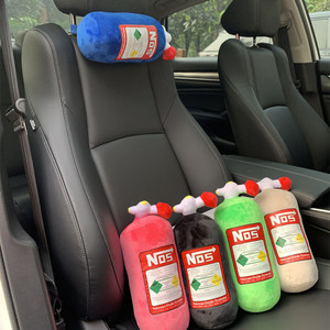 Almohada de Peluche Divertida con Forma de Botella NOS, Reposacabezas Creativo <span class=keywords><strong>para</strong></span> Coche, Juguete de Peluche de Óxido <span class=keywords><strong>Nitroso</strong></span> <span class=keywords><strong>para</strong></span> Soporte Cervical en Asiento de Coche, Venta al Por Mayor - Product Image 3
