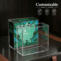 Vitrine en acrylique Twilight Masquerade Pokemon Center ETB avec couvercle magnétique anti-UV et anti-poussière, personnalisable
