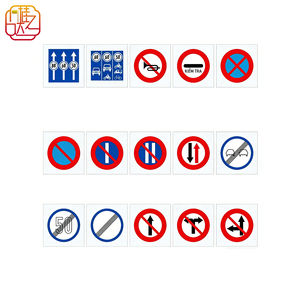 Juego de Señales de Tráfico Prohibitorias Cumpliendo con las Normas de Vietnam - Señales Regulatorias Reflectantes de Aluminio para Carreteras y Áreas Urbanas Vietnamitas - Product Image 2