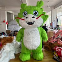 Mascotte du Nouvel An chinois à succès, animal en peluche, costume de mascotte de dragon chinois, mascotte gonflable du Nouvel An