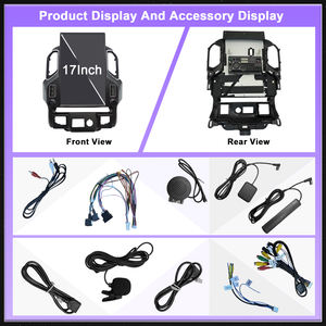 Lecteur multimédia <span class=keywords><strong>DVD</strong></span> Android pour voiture pour GMC Sierra VIA Vtrux Truck 2019+, Chevrolet Silverado LD 2019-, écran tactile Carplay 17 pouces - Product Image 6