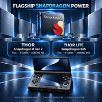 Console de jeu portable à double écran AYN Thor, écran AMOLED de 6 pouces, batterie de 6000 mAh, sortie TV 4K, lecteur de jeux vidéo Android