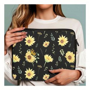 Fundas de Neopreno Personalizadas para Portátiles de 13 y 15 Pulgadas, Resistentes a Impactos y al Agua, con Diseño de Girasoles, Venta al Por Mayor - Product Image 1