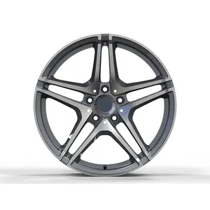 Forged Wheel Hub Rims Customized Supplier Aluminium Alloy China 5x112mm 17 15 18 20 22 Inch for Mercedes 3 Year Five Spoke Wangu