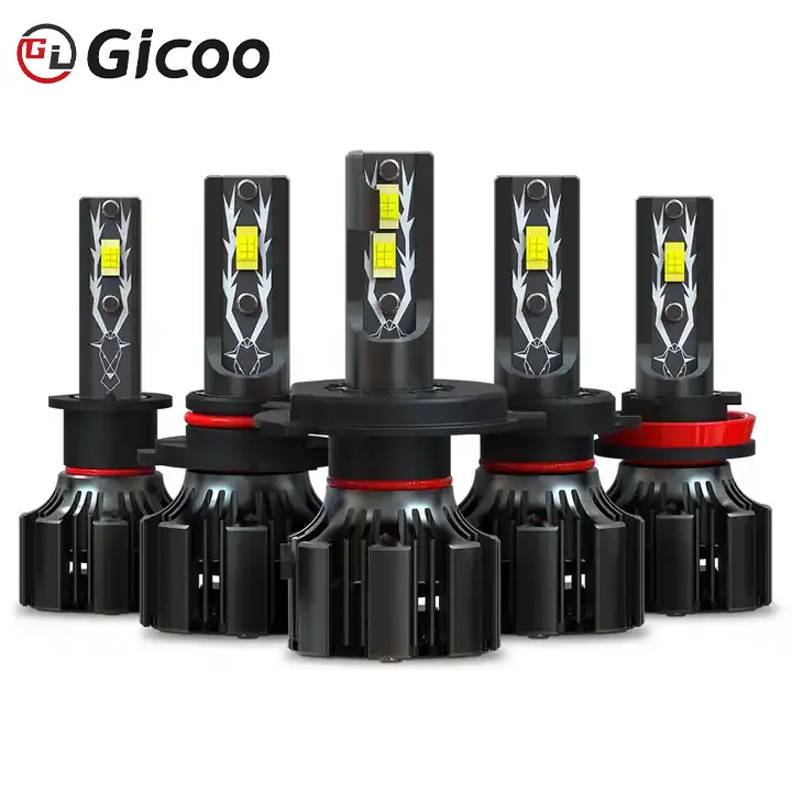Gicoo Led Koplamp Voor Auto 9005 9006 H4 H7 Canbus All In One Mini Size H1 H3 H13 9004 9007 Mistlampen 6000K 60W
