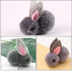 7210 Mini conejito de peluche hecho a mano, muñecos de conejo pequeños, regalos de Pascua para niños, colgante pequeño, Mini conejito de peluche - Product Image 3